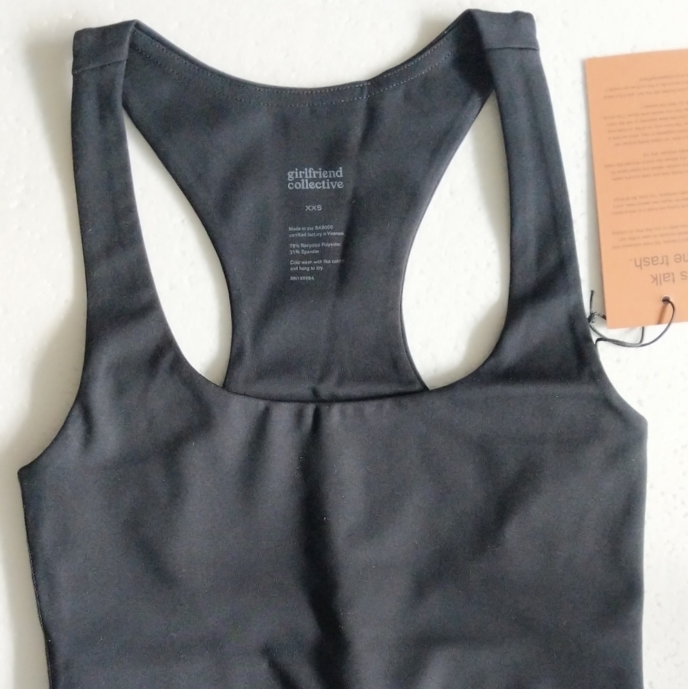 Girlfriend Collective XXS black Paloma sports bra